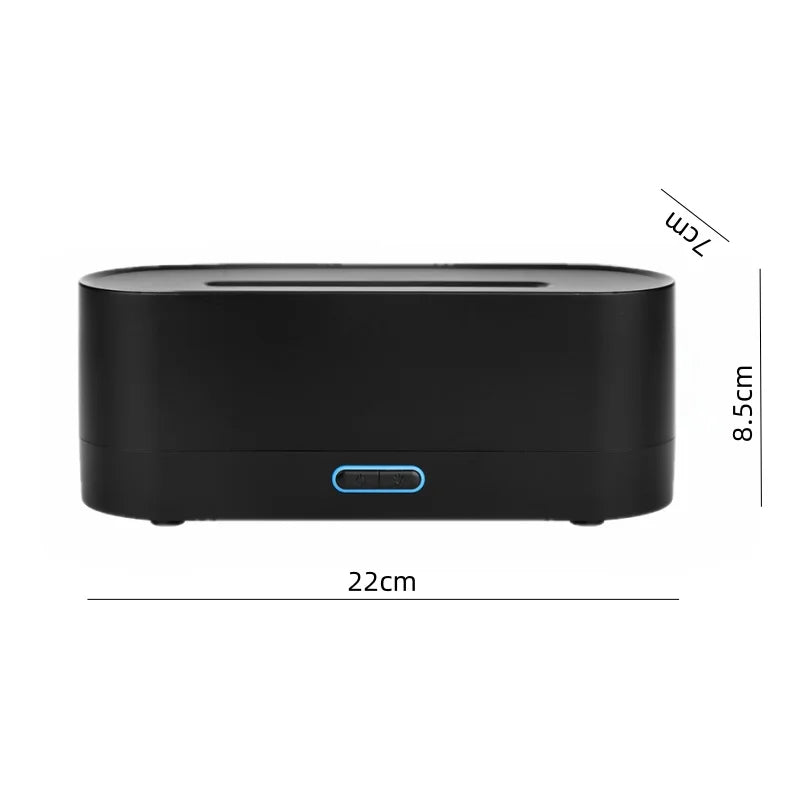 LumiFlame™ Aromatherapy Humidifier – Simulated Fire Light & Essential Oil Diffuser