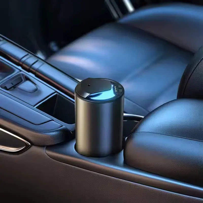 Portable Car Aroma Diffuser – USB Rechargeable Metal Essential Oil Diffuser for Car, Home & Office