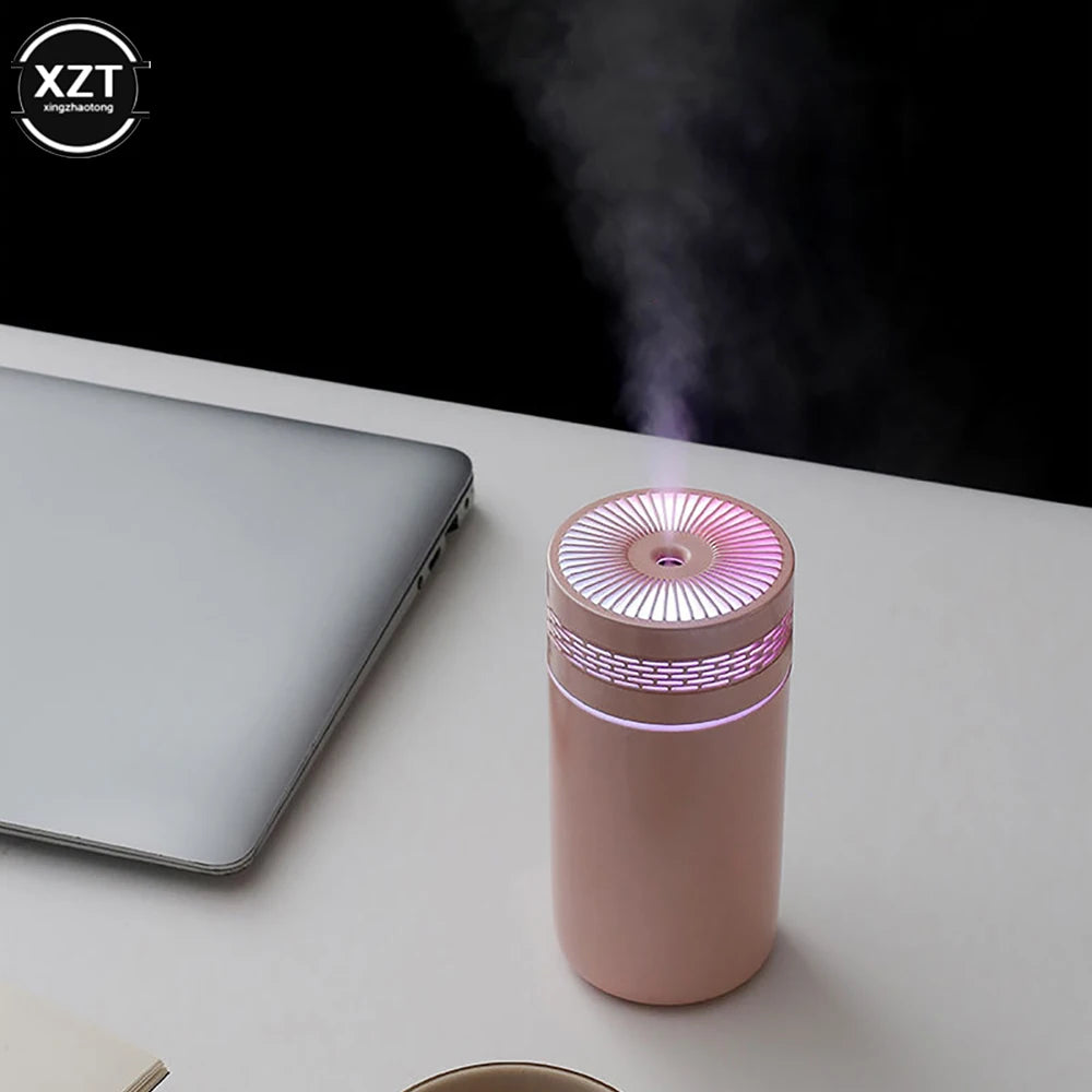 320ML Mini Car Air Humidifier USB Ultrasonic Essential Oil Diffuser Smart Purifier Home Aroma Anion Mist Maker LED for Home Car