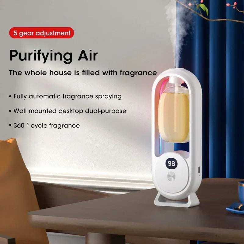 USB Smart Aromatherapy Machine Electric Air Freshener Purifier Essential Oil Perfume Diffuser  for Bedroom Living room Bathroom