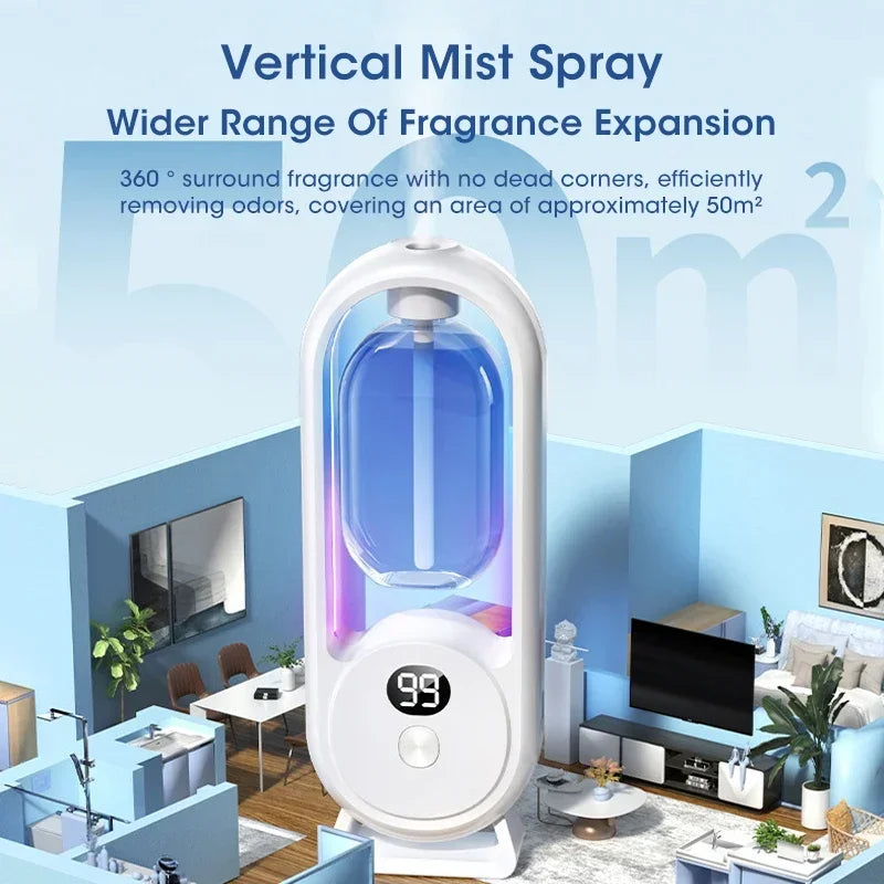 USB Smart Aromatherapy Machine Electric Air Freshener Purifier Essential Oil Perfume Diffuser  for Bedroom Living room Bathroom