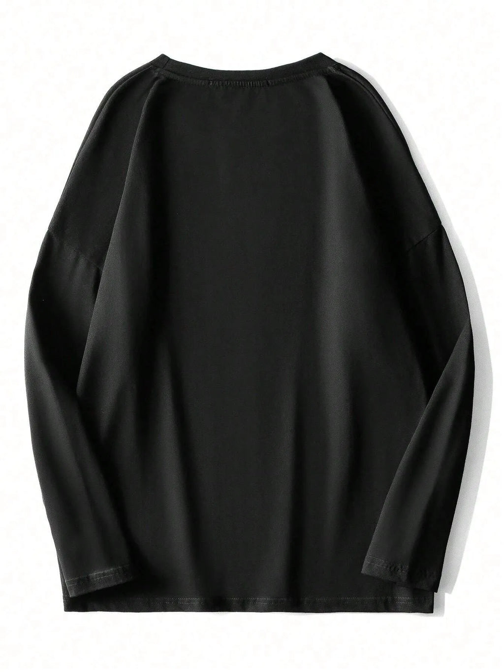 The new men's long-sleeved T-shirt for Spring and Autumn 2025 is casual and comfortable with 3D letter pattern printing